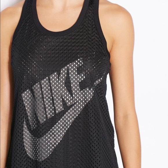 Nike Tops - NIKE Mesh Racerback Just Do It Tank Top